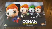 2016 SDCC EXCLUSIVE TBS POSTER CONAN O'BRIEN AS SUPERMAN JOKER GHOSTBUSTERS