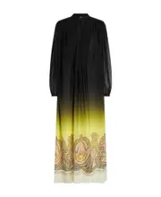 Etro Gradient Effect V-Neck Dress IT38 Black