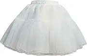 [Oshhni] Petticoat Skirt Elastic Waistband Dance Pettiskirt for Dress Party Gown Princess, 40cm