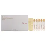 A La Rose Travel Set by Maison Francis Kurkdjian for Women - 6 Pc Gift Set 5 x 0.37 EDP Spray (Refill), Case Gold (Empty)