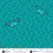 Andover Fabrics - Sun Print 2024 By Alison Glass - Camouflage - Peacock, BTY