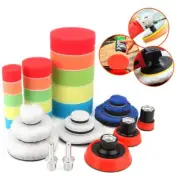 29X Car Polisher Care Cleaning Polishing Pads Set Drill Sponge Buffer Buffing
