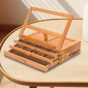 Desktop Easel Art Easel Stand Drawing Board with Storage Box Adjustable Artist