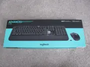 Logitech Advanced COMBO Keyboard and Mouse Combo Desktop – Black (920-008701)