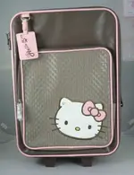 【震撼精品百貨】HELLO KITTY 凱蒂貓 22吋-咖啡色-布面 行李箱/旅行箱/登機箱【共1款】 震撼日式精品百貨