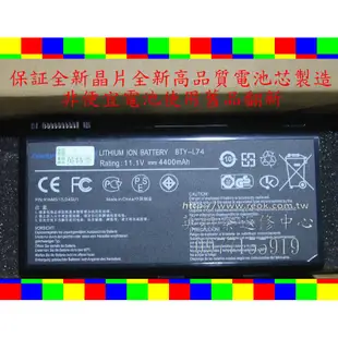 MSI CR610 CR620 CR700 CX600 CX620 MS-1688 CX500 筆電電池 BTY-L74