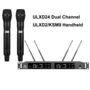 Axint ULXD24 2 Channel Wireless Karaoke Microphone System KSM9 Stage Live Music