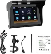 Motorcycle MP5 Player Dual Riding Recorder with 5 Inch Screen Android Auto Support/TF Card/U-Disk Playback Mirror Phone Link