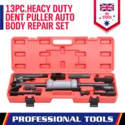 13-Piece Dent Puller Kit Slide Hammer Tool Set Hub Bearing Auto Body Repair 10LB