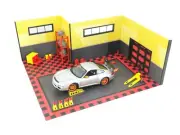 Sports car garage 1:18 scale Diorama model kit Auto model display Size 1/18