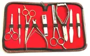 9pcs Basic Unisex Beauty Implements Manicure Pedicure Stainless Tools Kit