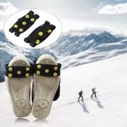 5-Stud Universal Cleats Shoes Cover Ice Gripper Climbing Crampon Snow Ice Claw