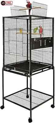 Taily Bird Cage Stand-Alone Aviary 145Cm Large Bird Cages Travel Stand Budgie Pa