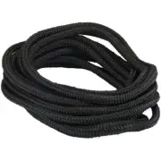 Boat Mooring Rope Black 16 Strand Polyester UV Stabilised 16mmx10M Dock Line