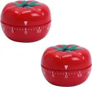 2 Pcs Pomodoro Timer,Kitchen Timers,Mechanical Clockwork Timer,Reminder Count...