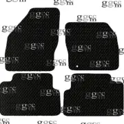 FITS FORD C MAX 2007 TO 2010 TAILORED BLACK RUBBER CAR FLOOR MATS SET. (2 CLIPS)
