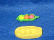 Pea Pod Silicone Mold #4 for Chocolate Candy Resin Fimo Clay Fondant Soap Candle