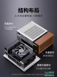 在飛比找Yahoo!奇摩拍賣優惠-ITX機殼現貨DENG 全鋁實木1U集顯ITX機箱HTPC臥