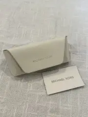 Michael Kors white sunglasses case new papers Clamshell Designer Glasses
