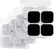 AUVON TENS Unit Pads Electrode Patches with Upgraded Self-Stick A White