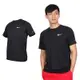 NIKE SWIM 男短袖防曬T恤-慢跑 DRI-FIT 路跑 海邊 抗UV NESSA586-001 黑白