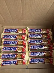 11 PK Snickers Candy Bars Almond 3.23 Oz Each, EXP 09/25