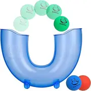 Riquest Skill Games with 3 Balls Toys for Girls Boys Kids Teens Adults Indoor Outdoor Game Develops Motor and Juggling Skills Gift Ideas for Fun Stuff Party (Blue)