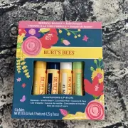 Burt's Bees Balm Bouquet Moisturizing Lip Balm Gift Set Beeswax 4 Lip Balms