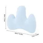 Back Support Cushion Memory Foam Breathable Fabric Ergonomic Back Pillow For CTX