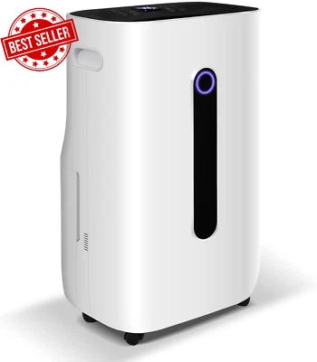 25L/Day Dehumidifier – 6.5L Tank, Drain Hose – for Rooms up to 30m²