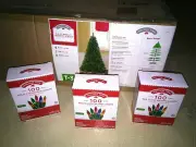 New 6.5' Jackson Spruce Christmas Tree with 3-pack of 100 multi-color lights