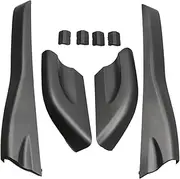 Enhance Your Vehicle's Appearance with Black Roof Rack Rail End Protective Cover Shell Cap Compatible with Tucson 2004 2008!