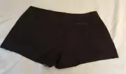Sz 20W Volcom Women's Shorts NEW Black Polyester Blend w/pockets. 3.5" inseam