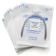 20X Alambres de arco de ortodoncia dental Súper elástico Niti Rectangular Ovoide