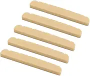 VICASKY 5pcs 6 String Bass Guitar Nuts Plastic Guitar Nut Replacement 42mm Pre-slots Gl73