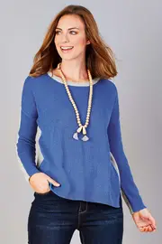 Two Tone Sweater--HAND-96