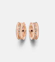 [Bvlgari] Bvlgari B.zero1 18kt rose gold earrings with diamonds One Size gold