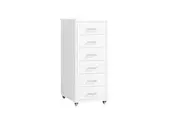 Levede 6-Drawer Filing Cabinet Steel White