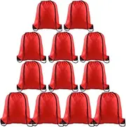 KUUQA 12 Pcs Drawstring Backpack Bags Sport Gym Sack Cinch Bags Bulk for School Traveling and Storage