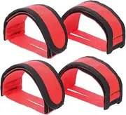 BESPORTBLE 2Pair Adjustable Bike Foot Straps Lightweight Breathable Pedal Bands for Cycling Secure Fit Design for Enhanced Performance and Comfort