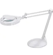 DR LITE Mia Magnifier Desk Lamp, Blue Light Safe, White