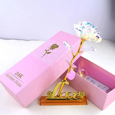 With Love The Everlasting Crystal Choice Galaxy Day Mother's Base Gift Rose