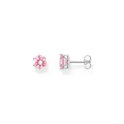 Buy Ear studs with big, pink zirconia by Thomas Sabo online - THOMAS SABO Australia