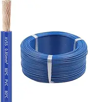 0.22mm² -2.0mm² Automotive Wire PVC Insulated Electronic Wire AVSS Car Modification Connection Line Single Core Multi-Strand Soft Electrical Wire Oxygen-Free Copper Wire(1mm²,20M(65ft))