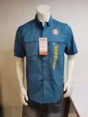 Coleman hiking camping vented blue shirt size m / we4198 r4 t51