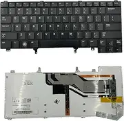 WFSZBP Keyboard with Backlit Replacement for Dell Latitude E5420 E5430 E6220 E6230 E6320 E6330 E6420 E6430 E6430S E6440 0WX4G9 0W62VJ Series Laptop US Layout with Pointer No Frame(Backlit)