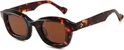 [HDUBFY] Vintage Polarized Sunglasses for Men UV400 Retro Eyewear Thick Acetate Frame
