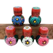 Mexican Pottery Spice Jar Bottle Set Terracotta Clay Botella Redware Kitchen