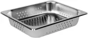 Thunder Group half size 2 1/2" deep perforated 24 gauge steam pans, comes in EA