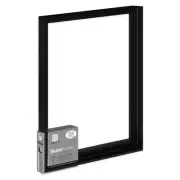 Ampersand 16x20 Black Thin Wood Floater Frame for Canvas and Panels